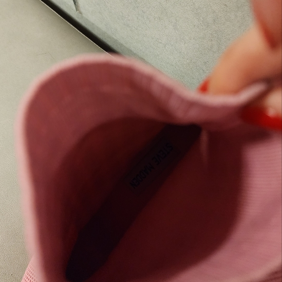 Steve Madden pink knit sock pointed boots - Picture 7 of 7